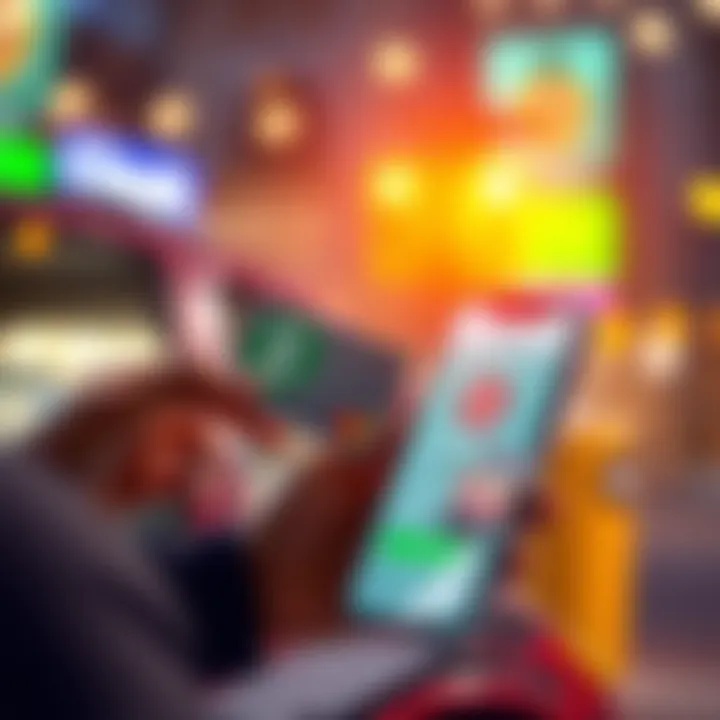 A person using a Cash App debit card to buy Solana cryptocurrency on a smartphone