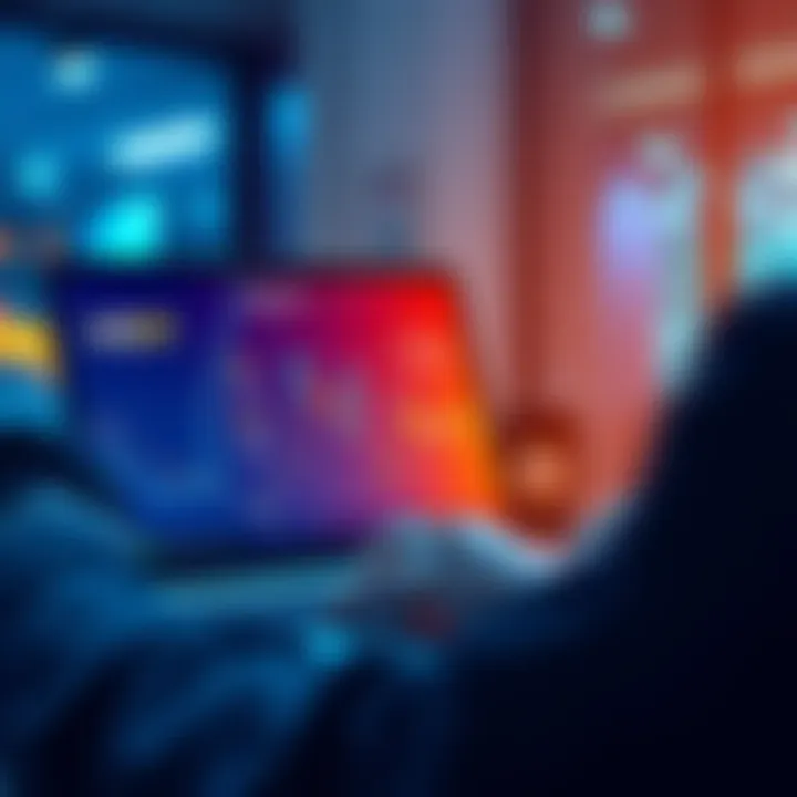 Buying USDT on ETH Network A person using a laptop to buy USDT on the Ethereum network with a chart showing cost-effective methods