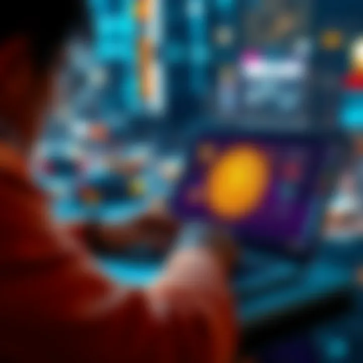 A person using a laptop to purchase Bitcoin on a digital platform with a secure interface.