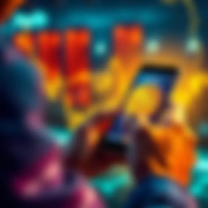 A person using a smartphone to purchase Bitcoin sats on the Lightning Network with a credit card.