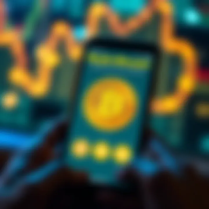 A smartphone showing a Bitcoin wallet app with easy navigation for buying Bitcoin without verification.