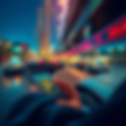 A person using a smartphone to buy PI tokens on a digital exchange.