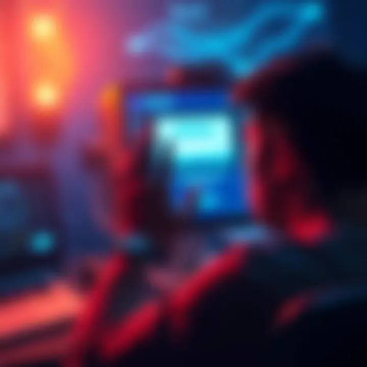 Bybit Account Closure A frustrated person looking at a computer screen displaying a closed account notification from Bybit