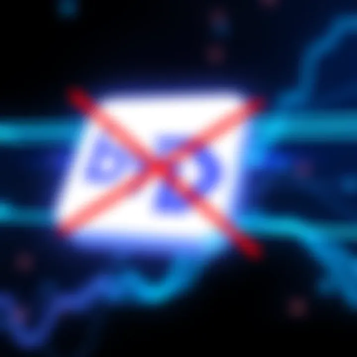 Bybit Delists Digibyte A visual representation of the Bybit logo with the Digibyte logo crossed out, symbolizing the delisting decision.
