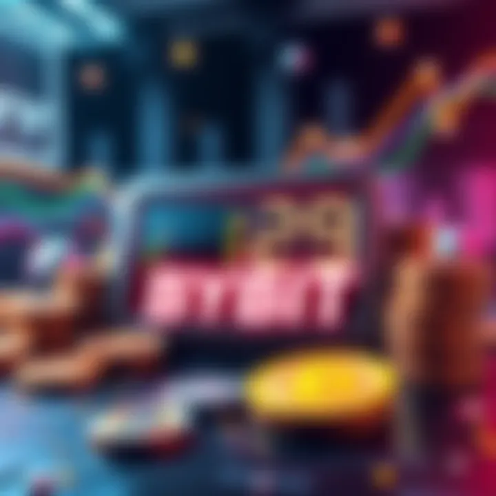 Bybit Trading Contest Announcement Graphic promoting Bybit's trading contest and delisting news, featuring cryptocurrencies and a countdown clock