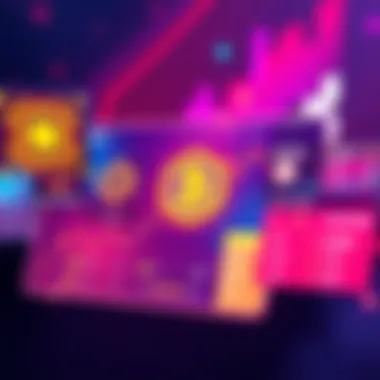 Bybit Trading Updates A vibrant graphic showing Bybit's new trading features with icons for Spot trading, ByPicks leaderboard, and contract listings. The background features crypto and esports themes.