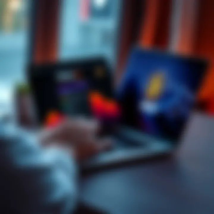Person using Bybit Web3 wallet on a laptop Individual interacting with Bybit's Web3 wallet interface on a laptop, showing a smooth transaction experience.