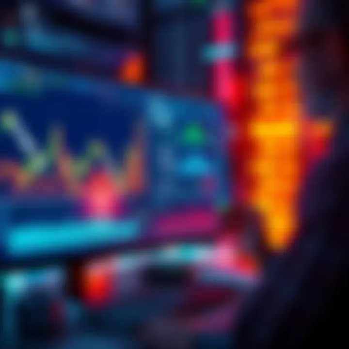 A person analyzing charts and data on a computer screen to calculate impermanent loss before entering a liquidity pool
