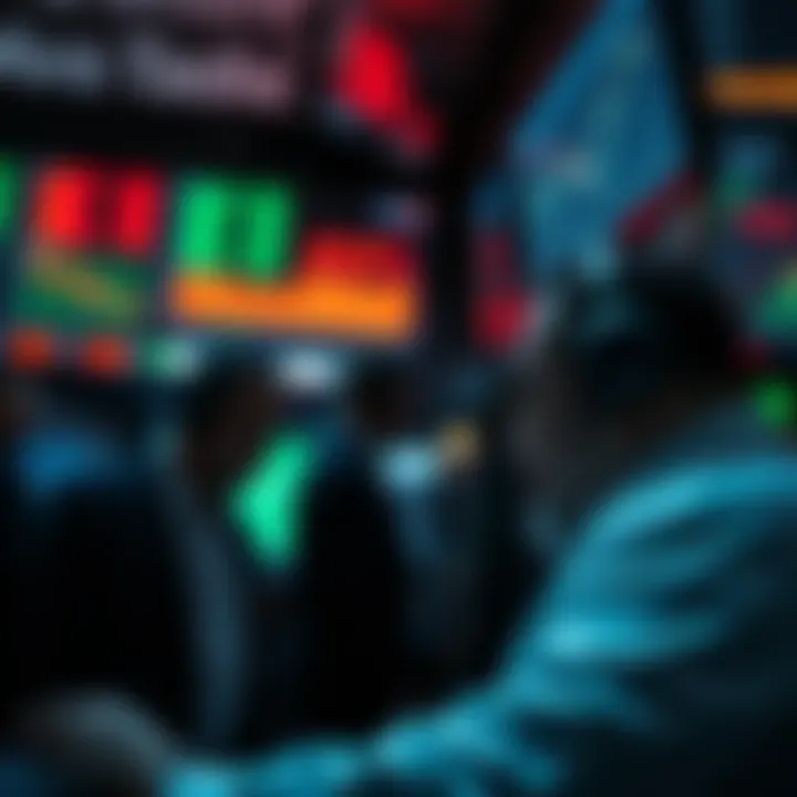 Traders looking at stock market charts with a sense of calm, reflecting on market movements