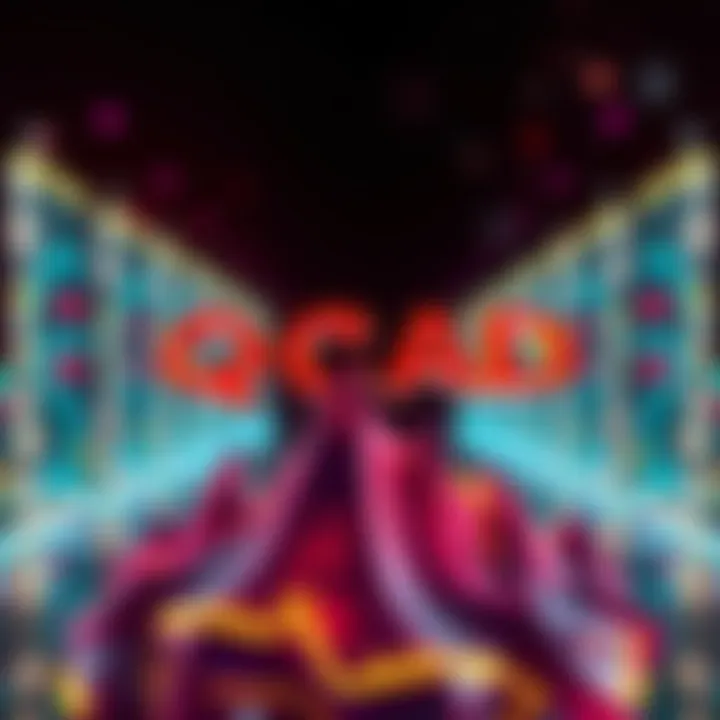 A digital graphic representing the launch of QCAD stablecoin with Canadian symbols and cryptocurrency elements