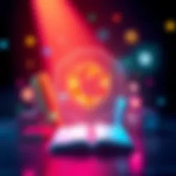 A colorful graphic showing the Cardano logo with educational symbols like books and interactive screens, representing a course on its UTxO model.