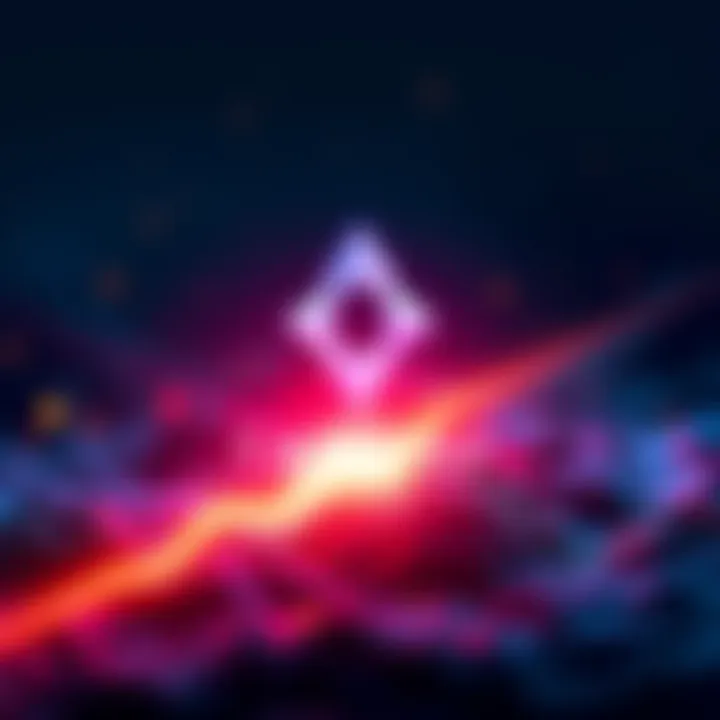 A graphic showing Cardano's logo with a downward arrow indicating a drop in market ranking.