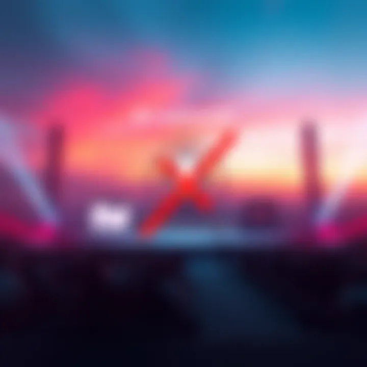 A graphic showing a cancelled event announcement with Cardano's logo and a red crossed-out symbol