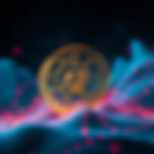 Cardano logo alongside UNDP emblem and blockchain graphics