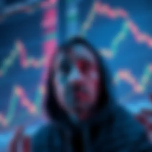 A Cardano whale holder looking worried, surrounded by cryptocurrency charts, expressing frustration about the future of Cardano.