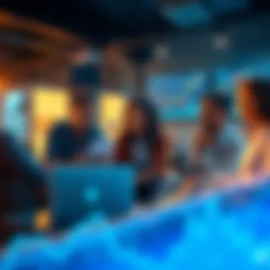 Cash-Out Options on Atlas Earth A group of people discussing various cash-out methods for Atlas Earth, including alternatives to PayPal, with a laptop and financial charts in view.