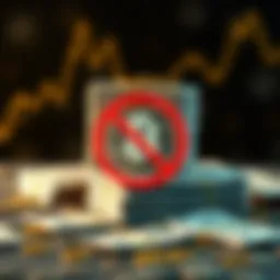 Cash Reserve Growth A graphic showing a large cash stack symbolizing a $1.59 billion cash reserve with a Bitcoin icon crossed out, indicating halted purchases.