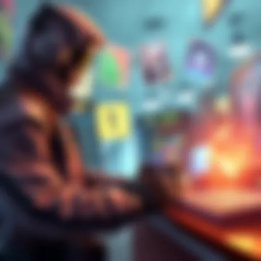 A player trading virtual heroes and items for currency in a gaming environment