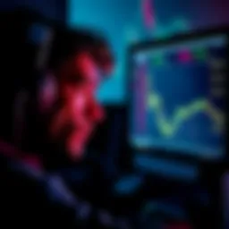 A worried person looking at a computer screen displaying cryptocurrency values, reflecting stress about cashing out digital assets.