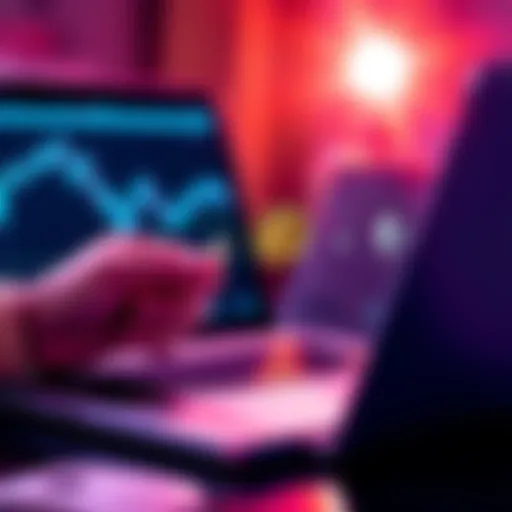 Person exchanging Monero for stablecoins on a laptop, symbolizing peer-to-peer and decentralized transactions.