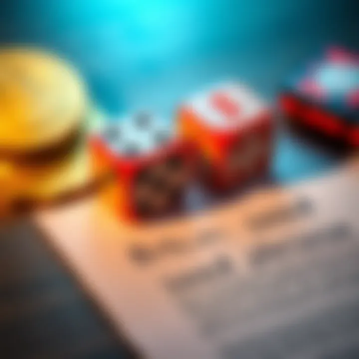 A pair of casino dice next to a written Bitcoin seed phrase on paper, illustrating the process of creating a seed phrase.