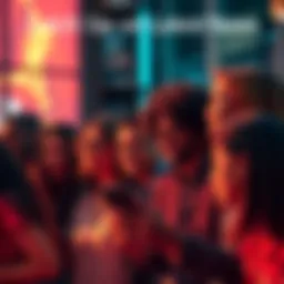 A group of diverse people engaging in a lively discussion about current events, looking curious and interested.