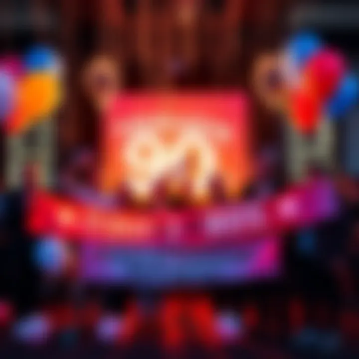 Group of people celebrating a milestone with balloons and banners that say '90 Days of Consistency'