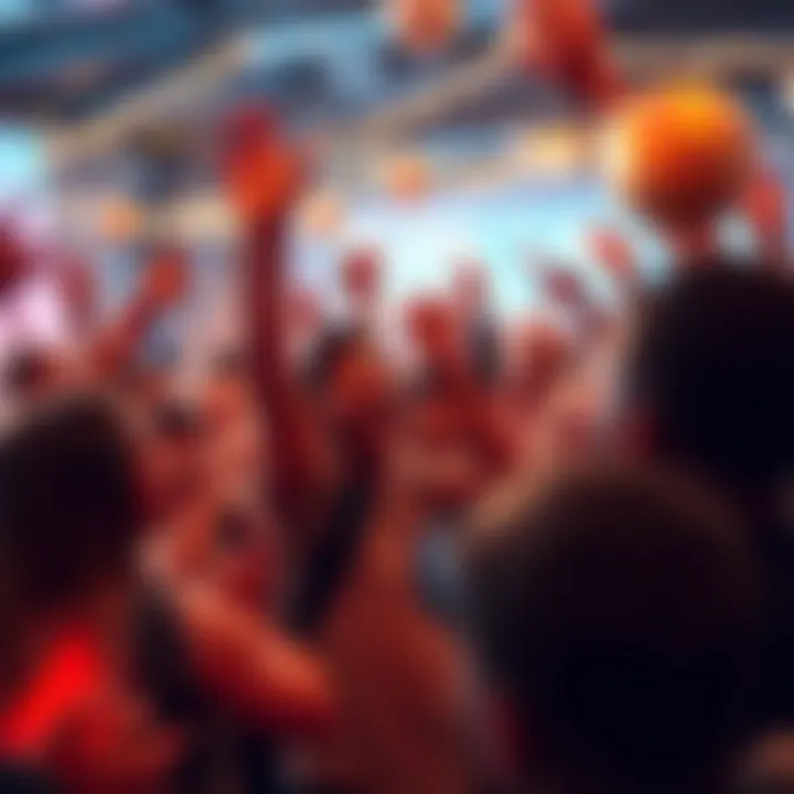 A group of people celebrating together in a festive atmosphere, showing excitement for their return to the top 500 rankings.