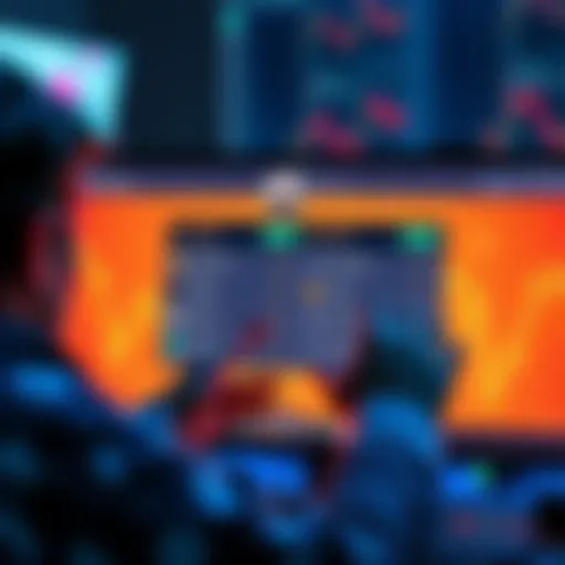 A person comparing a centralized exchange and an instant swap interface on a computer screen, showing transaction options for small amounts.