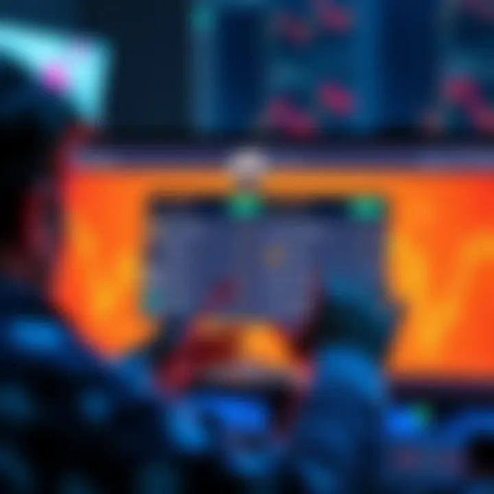 A person comparing a centralized exchange and an instant swap interface on a computer screen, showing transaction options for small amounts.