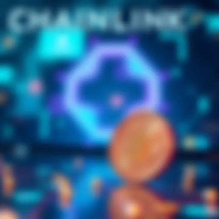 A visual representation of the Chainlink logo with the LINK token in the foreground, symbolizing its importance in the network.