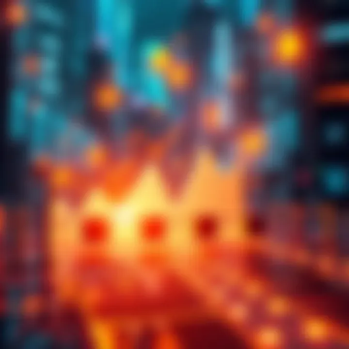 A graphic showing barriers in the DeFi system with symbols for lending and liquidity, emphasizing growth issues.