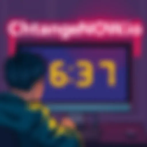 An illustration showing a frustrated person looking at a computer screen displaying a Bitcoin symbol and a countdown timer set to 627 days, symbolizing the alleged theft of Bitcoin by ChangeNOW.io.