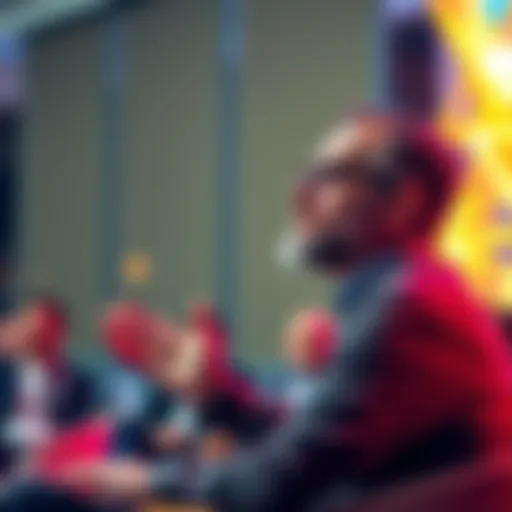 Charles Hoskinson discussing unity and collaboration in blockchain technology at a conference