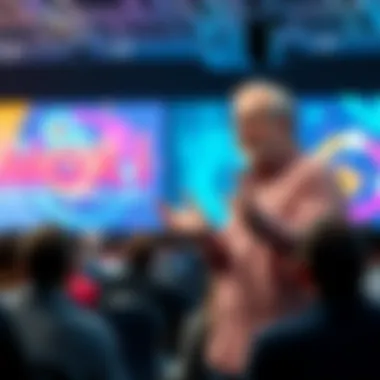 Charles Hoskinson presents bold ideas on innovation and technology at a conference