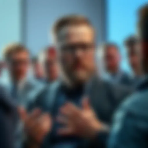 Charles Hoskinson speaking to a group about Cardano's ADA drop and market concerns
