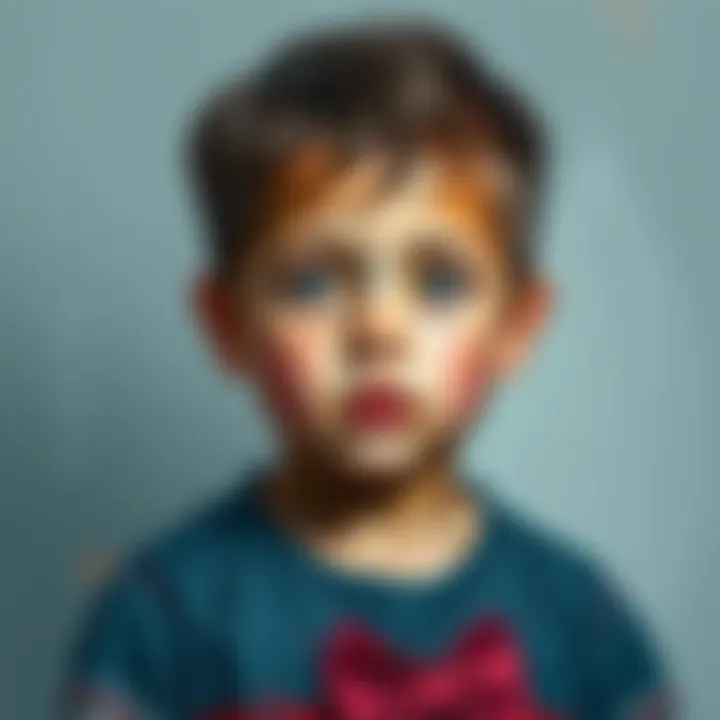 A self-drafted childhood portrait measuring 9x12 inches, showcasing artistic talent and detail, created over four months.