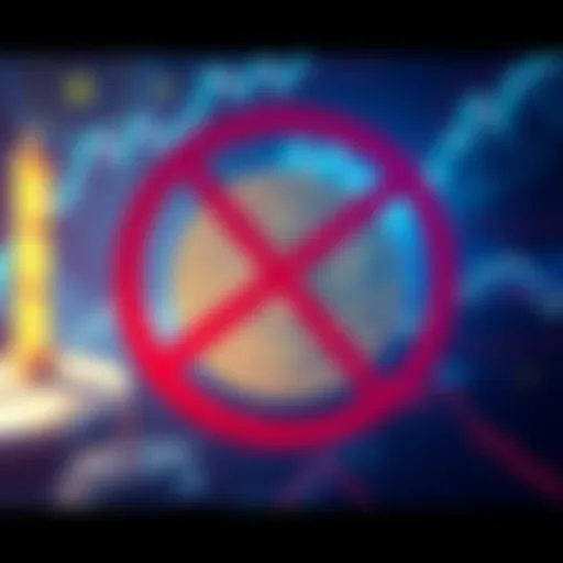 A graphic showing a Bitcoin symbol with a red prohibition sign over it, representing China's ban on crypto.