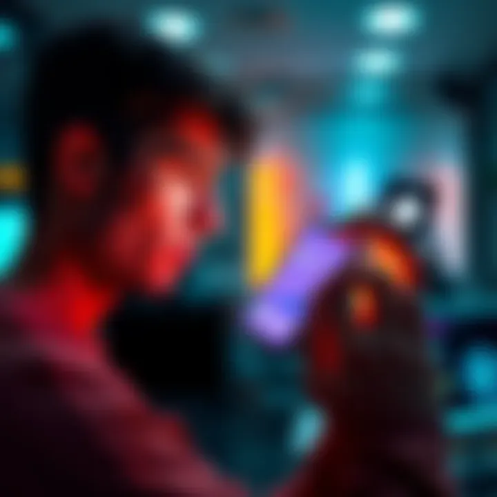 A person looking at their earnings app on a smartphone, puzzled by the difference between daily and weekly income.