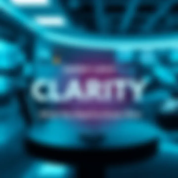 A graphic showing updates related to CLARITY, featuring icons of news and information changes.