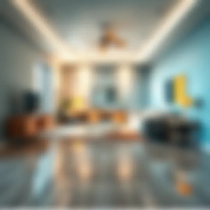 A neat and organized room with a clean floor and arranged furniture, showcasing progress in room cleaning efforts.