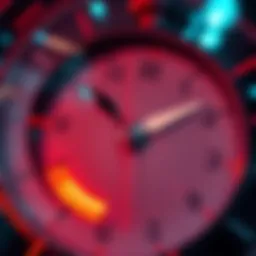 A clock with hands moving quickly, symbolizing the rush of modern life and the perception of time in 2026.