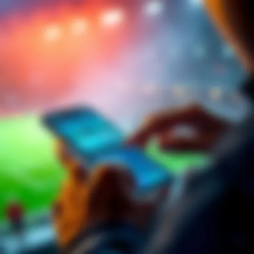 A person placing a bet on a smartphone with the Cloudbet interface visible, showcasing a stable and user-friendly design.