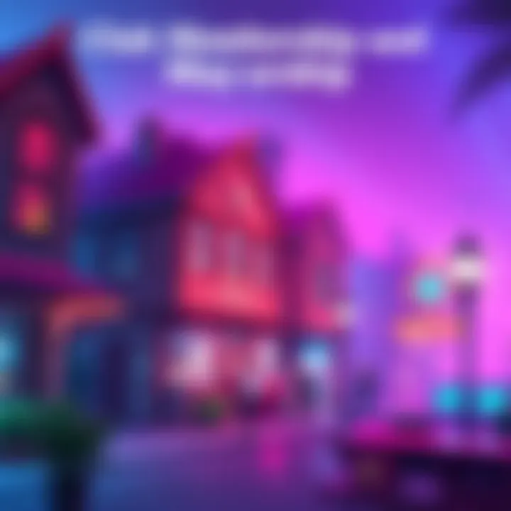A visual representation of club membership tracking and achieving mayorship in towns, featuring charts and icons for minigames and surveys