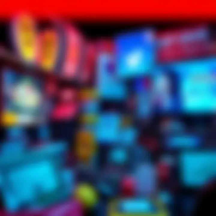 A screenshot showing a messy user interface filled with gambling ads and trading promotions.