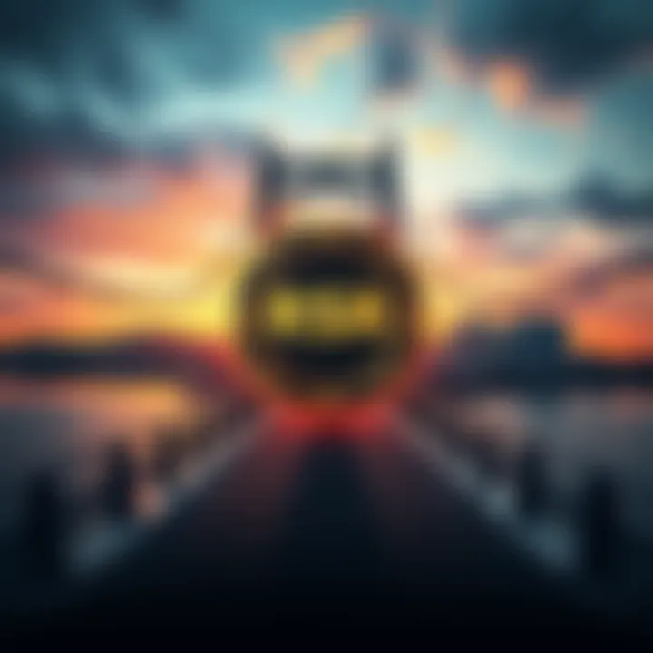 Graphic showing CMC20 coin symbol with a bridge leading to RSR and a sign for 20% APR