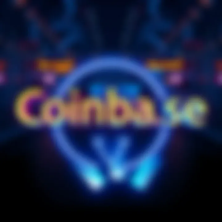 Coinbase logo with a downward arrow indicating a financial loss for Q1 2026