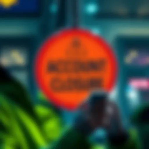 A warning sign indicating CoinJar account closures with a stressed individual looking at their phone, symbolizing user frustration and concern over lost access to funds.