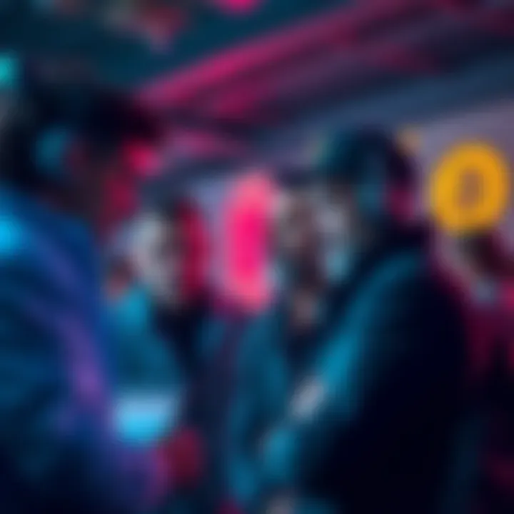 People discussing scams and hacks related to Coinspot, showing worried expressions and a digital device in the background.