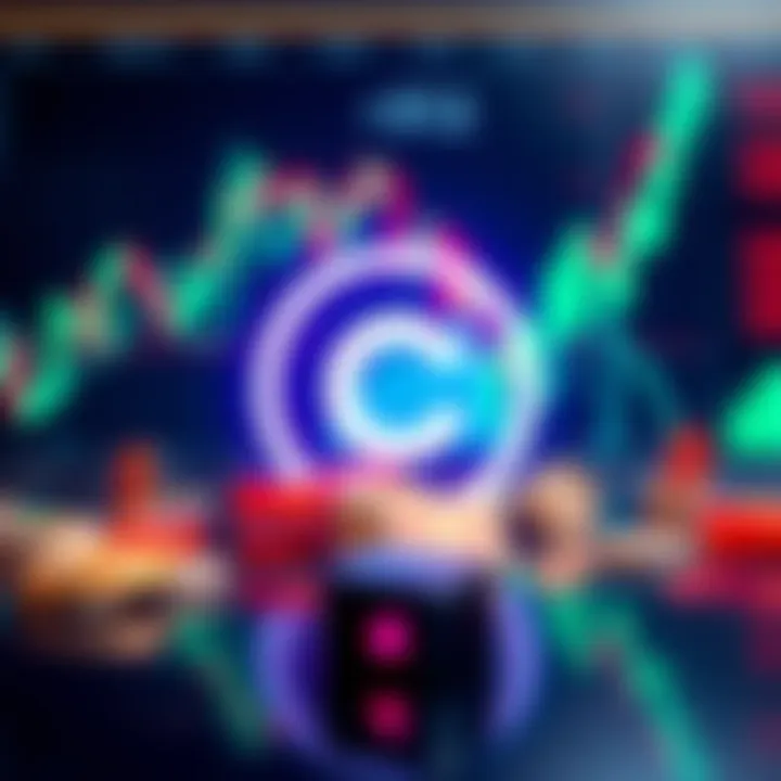 A graphic showing the Coinsquare logo and various cryptocurrency symbols with a backdrop of digital currency charts, emphasizing user experiences with the exchange